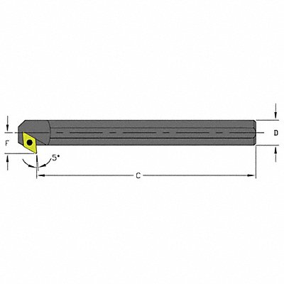 Indexable Boring Bar 0.8500 HSS