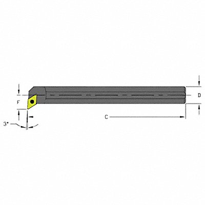 Indexable Boring Bar 0.7200 HSS