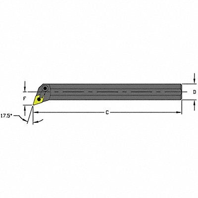 Indexable Boring Bar 1.7000 HSS