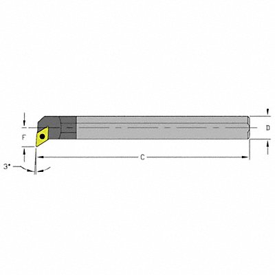 Indexable Boring Bar 0.7200 Carbide