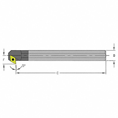 Indexable Boring Bar 0.8500 Carbide