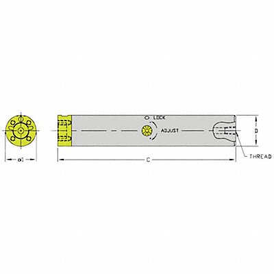 Indexable Boring Bar 2.8300 