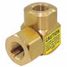 Swivel 90 Deg Brass 3/8 in FNPT Inlet