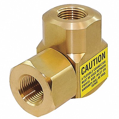 Swivel 90 Deg Brass 1/2 in FNPT Inlet