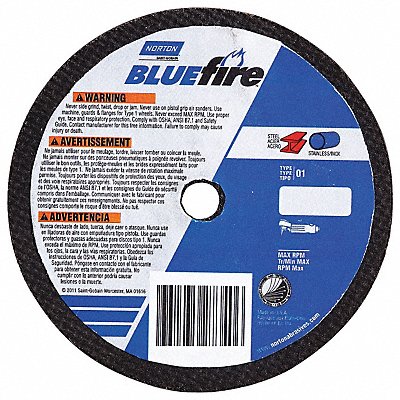 CutOff Wheel Blue Fire 12 x7/64 x1 