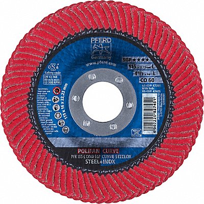 Fiber Disc 4 1/2 in Dia 7/8in Arbor