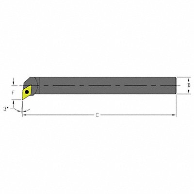 Indexable Boring Bar 0.7300 HSS