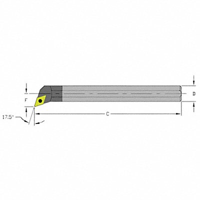 Indexable Boring Bar 0.7600 Carbide