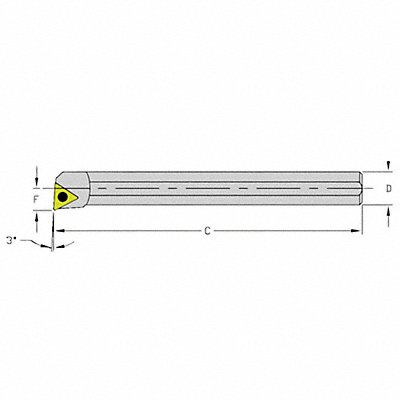 Indexable Boring Bar 0.3400 Heavy Metal