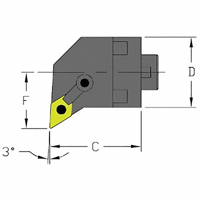 Indexable Cutting Head DNMG 1.7050 