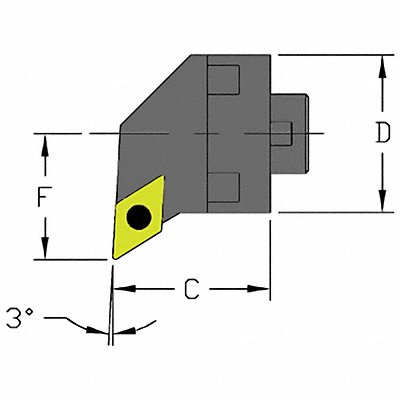 Indexable Cutting Head DCMT 2.1750 