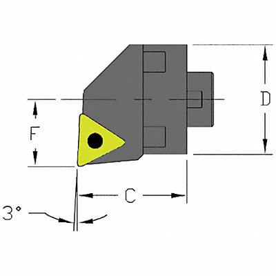 Indexable Cutting Head TCMT 2.8000 