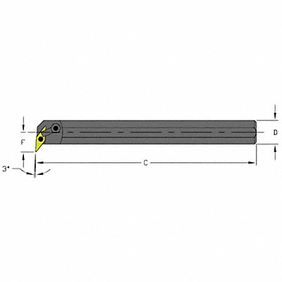 Indexable Boring Bar 1.7050 HSS