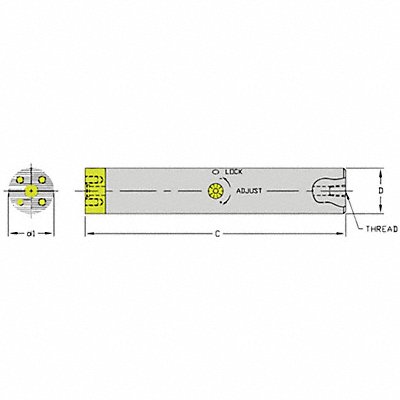 Indexable Boring Bar 1.2600 