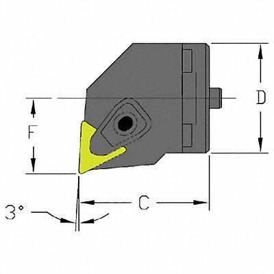 Indexable Cutting Head TNMG 1.9680 