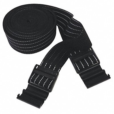 Lock Buckle Prtctr Strap 100inL Blck PK2