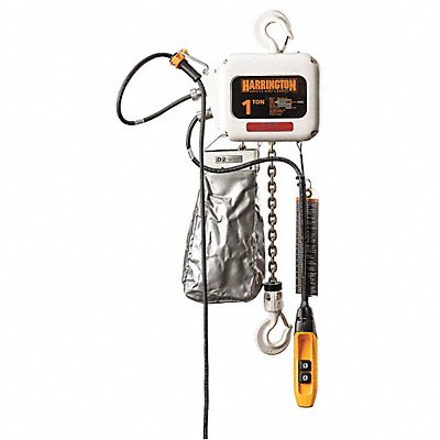 Elec. Chain Hoist 1000lb 10ft. 15/2.5fpm