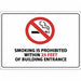 Label No Smoking within 25 Feet PK2