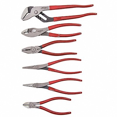 Pliers Set 6 pcs. Plastisol Grips