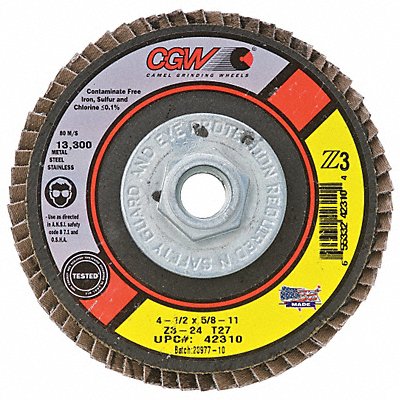 Flap Disc 80 Grit Poly-Cotton
