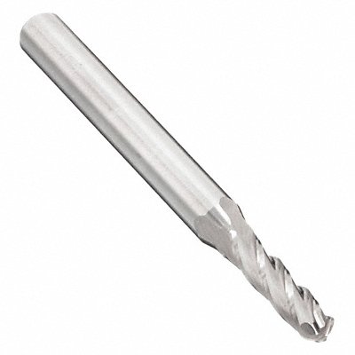Ball End Mill Single End 3/16 Carbide