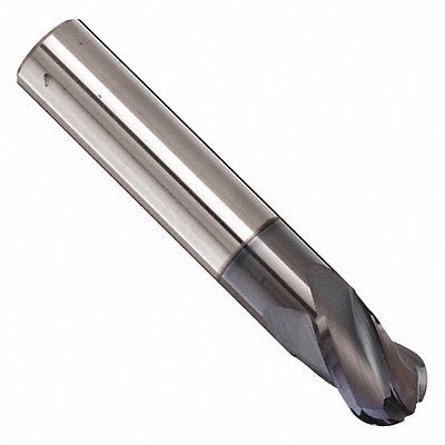 Ball End Mill Single End 1/2 Carbide