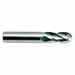 Ball End Mill Single End 1/4 Carbide