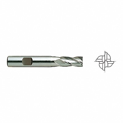 Sq. End Mill Single End HSS 5/8 