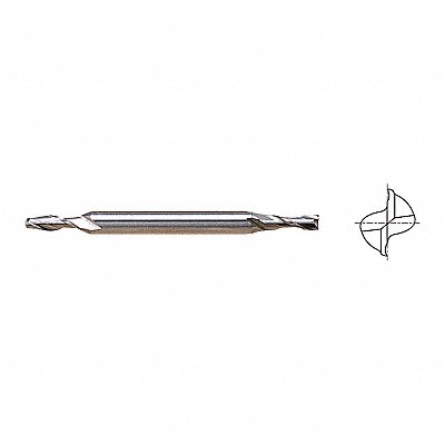 Sq. End Mill Double End HSS 3/32 