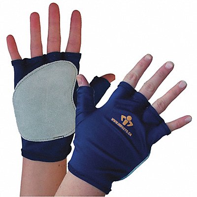 Impact Gloves S Bl/Gr Polycotton Left