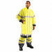 Rain Jacket Unisex Polyester Yellow XL