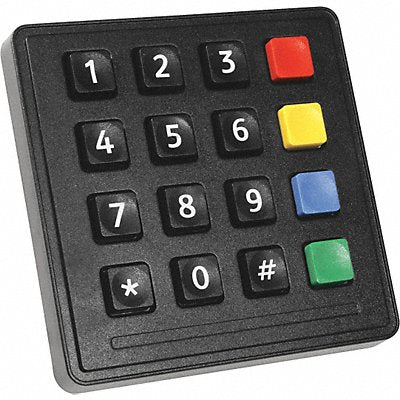 Industrial Black Keypad 16 Key IP65