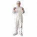 Collared Coverall Elastic White L PK25