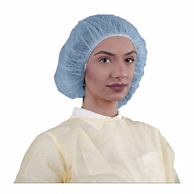 H9100 Bouffant Cap 24in Blue PP PK1000