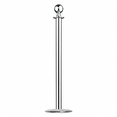 Sphere Top Post Satin Chrome Universal