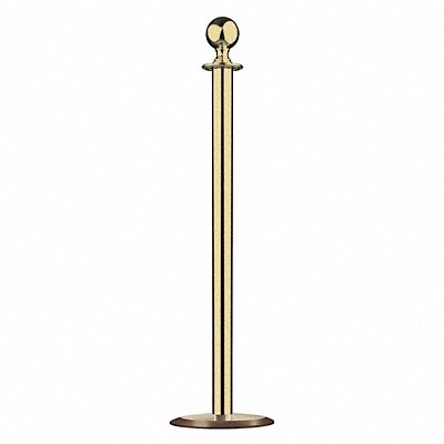 Sphere Top Post Satin Brass Universal