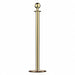 Sphere Top Post Satin Brass Universal