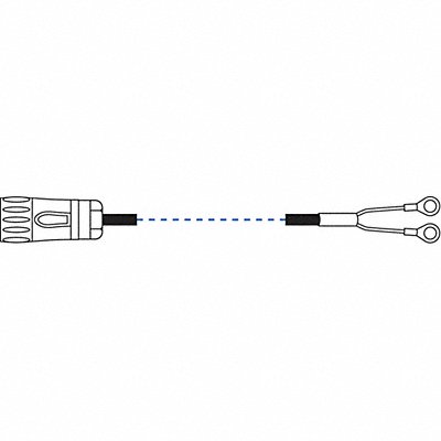 Lug Cable Assy with 2 ft Straight Cable