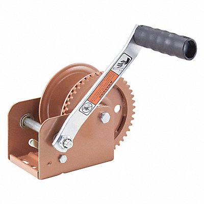 Hand Winch w/Strap Spur No Brake 1100lb.