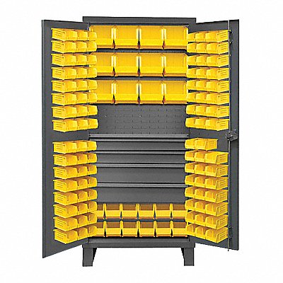 Bin Cabinet Gray 78 x36 x24 120YllwBns
