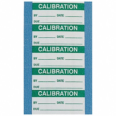 Calibration Label 5/8 H 1-1/2 W PK70