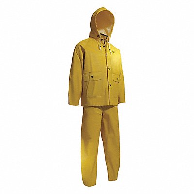 Rain Suit w/Jacket/Bib Unrated Yellow M