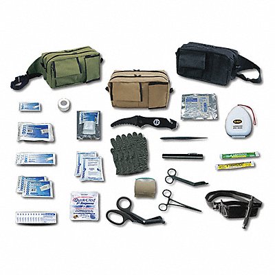 Emrgncy Medical Kit 42 Components Grn