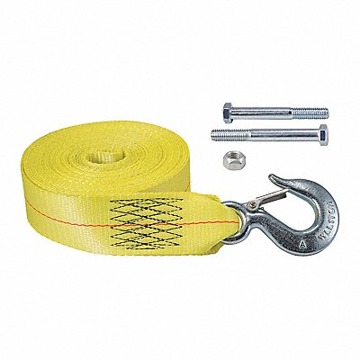 25FT Yellow Winch Strap