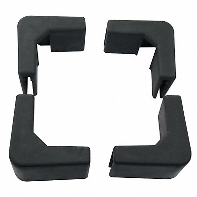 Corner Bumpers Rubber Black PK4