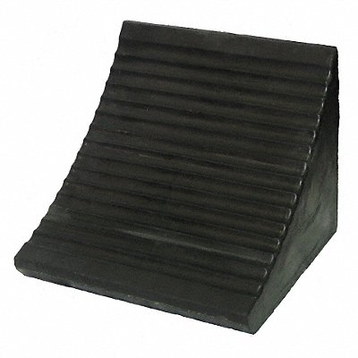 Wheel Chock 10 In H Rubber Black