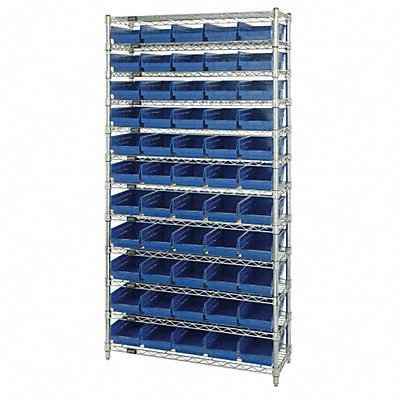 G7062 Bin Shlvng 24inx74inx36in Blue