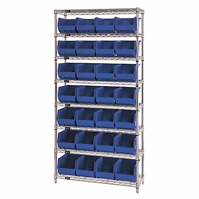 G7065 Bin Shlvng 12inx74inx36in Blue