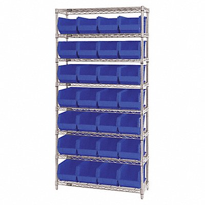 G7066 Bin Shlvng 14inx74inx36in Blue