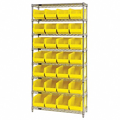 G7066 Bin Shlvng 14inx74inx36in Yellow